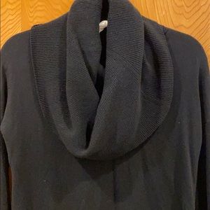 Cowl neck long sweater